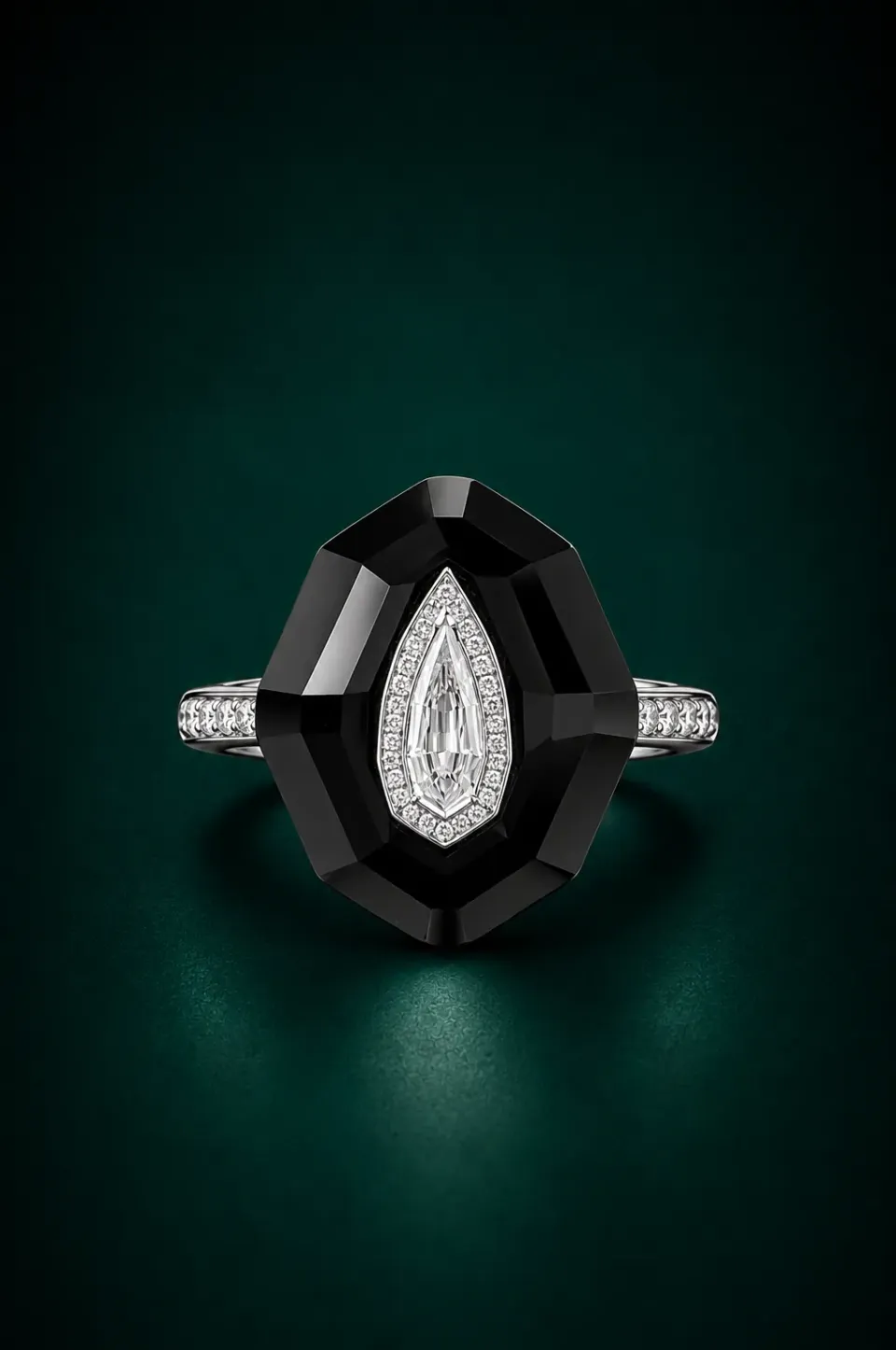Spinel Bird Pendant — front view