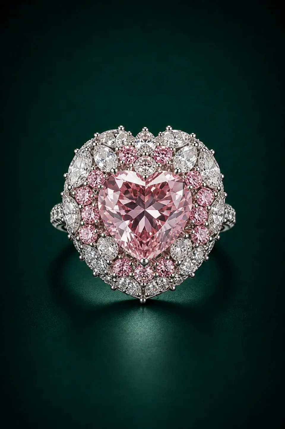 Spinel Bird Pendant — front view